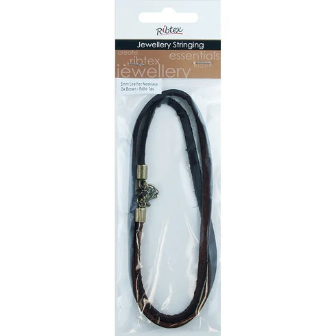 5mm Flat Rubber Necklace with Lobster Clasp